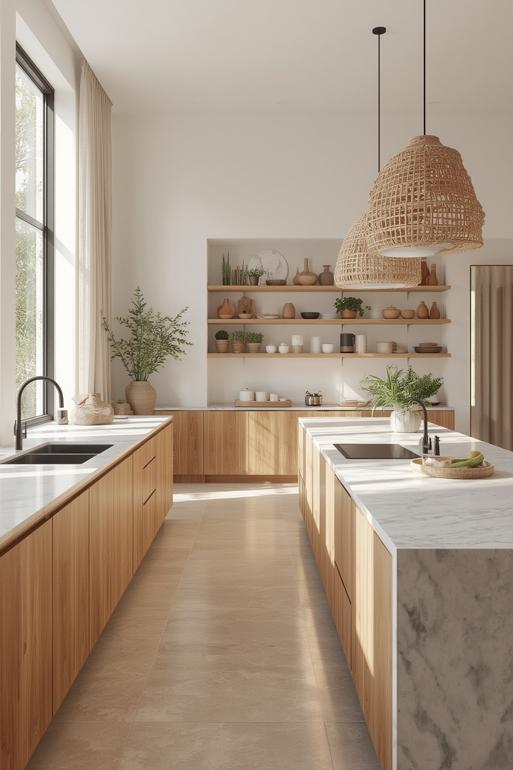 organic modern kitchen - Illustration 1